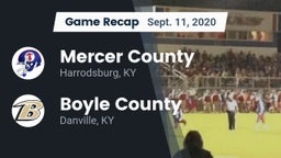 Recap: Mercer County  vs. Boyle County  2020