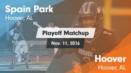 Matchup: Spain Park High vs. Hoover  2016