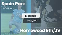 Matchup: Spain Park High vs. Homewood 9th/JV 2017