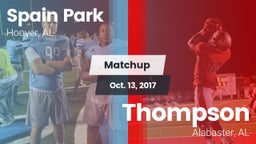 Matchup: Spain Park High vs. Thompson  2017