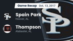 Recap: Spain Park  vs. Thompson  2017