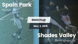 Matchup: Spain Park High vs. Shades Valley  2018