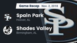 Recap: Spain Park  vs. Shades Valley  2018