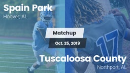 Matchup: Spain Park High vs. Tuscaloosa County  2019