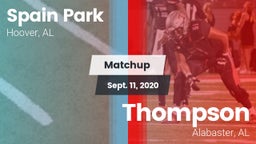 Matchup: Spain Park High vs. Thompson  2020