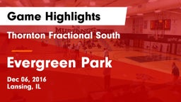 Thornton Fractional South  vs Evergreen Park  Game Highlights - Dec 06, 2016