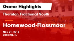 Thornton Fractional South  vs Homewood-Flossmoor  Game Highlights - Nov 21, 2016