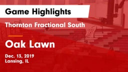 Thornton Fractional South  vs Oak Lawn  Game Highlights - Dec. 13, 2019