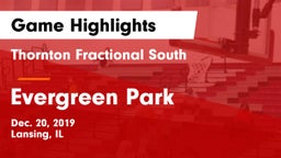 Thornton Fractional South  vs Evergreen Park  Game Highlights - Dec. 20, 2019