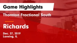 Thornton Fractional South  vs Richards  Game Highlights - Dec. 27, 2019