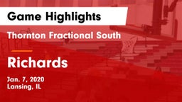 Thornton Fractional South  vs Richards  Game Highlights - Jan. 7, 2020