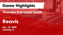 Thornton Fractional South  vs Reavis  Game Highlights - Jan. 10, 2020