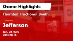 Thornton Fractional South  vs Jefferson  Game Highlights - Jan. 20, 2020