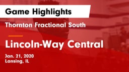 Thornton Fractional South  vs Lincoln-Way Central  Game Highlights - Jan. 21, 2020