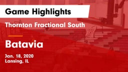 Thornton Fractional South  vs Batavia  Game Highlights - Jan. 18, 2020