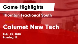 Thornton Fractional South  vs Calumet New Tech  Game Highlights - Feb. 25, 2020