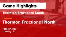 Thornton Fractional South  vs Thornton Fractional North Game Highlights - Feb. 27, 2021