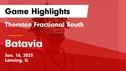 Thornton Fractional South  vs Batavia  Game Highlights - Jan. 16, 2023