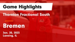 Thornton Fractional South  vs Bremen  Game Highlights - Jan. 20, 2023