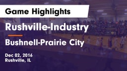 Rushville-Industry  vs Bushnell-Prairie City Game Highlights - Dec 02, 2016