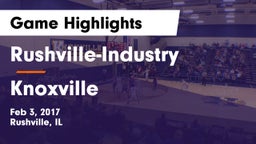 Rushville-Industry  vs Knoxville  Game Highlights - Feb 3, 2017