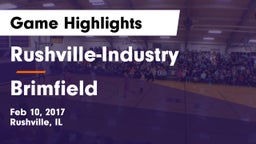 Rushville-Industry  vs Brimfield Game Highlights - Feb 10, 2017