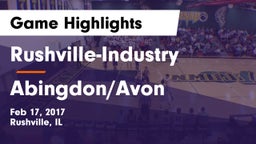 Rushville-Industry  vs Abingdon/Avon Game Highlights - Feb 17, 2017