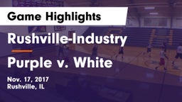 Rushville-Industry  vs Purple v. White Game Highlights - Nov. 17, 2017