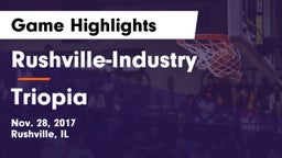 Rushville-Industry  vs Triopia  Game Highlights - Nov. 28, 2017