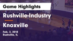 Rushville-Industry  vs Knoxville  Game Highlights - Feb. 2, 2018
