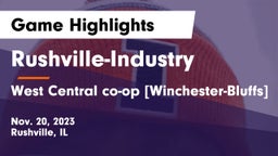 Rushville-Industry  vs West Central co-op [Winchester-Bluffs]  Game Highlights - Nov. 20, 2023