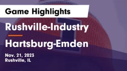 Rushville-Industry  vs Hartsburg-Emden Game Highlights - Nov. 21, 2023