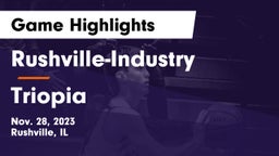 Rushville-Industry  vs Triopia  Game Highlights - Nov. 28, 2023