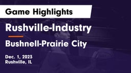 Rushville-Industry  vs Bushnell-Prairie City  Game Highlights - Dec. 1, 2023