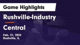 Rushville-Industry  vs Central  Game Highlights - Feb. 21, 2024