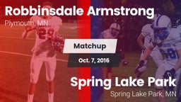 Matchup: Robbinsdale vs. Spring Lake Park  2016