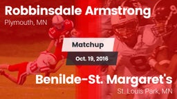 Matchup: Robbinsdale vs. Benilde-St. Margaret's  2016