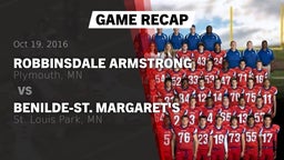 Recap: Robbinsdale Armstrong  vs. Benilde-St. Margaret's  2016