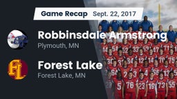 Recap: Robbinsdale Armstrong  vs. Forest Lake  2017