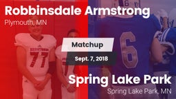Matchup: Robbinsdale vs. Spring Lake Park  2018
