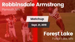 Matchup: Robbinsdale vs. Forest Lake  2018