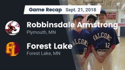 Recap: Robbinsdale Armstrong  vs. Forest Lake  2018