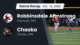 Recap: Robbinsdale Armstrong  vs. Chaska  2020