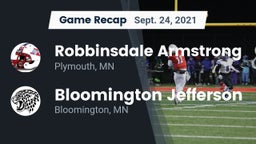 Recap: Robbinsdale Armstrong  vs. Bloomington Jefferson  2021