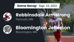 Recap: Robbinsdale Armstrong  vs. Bloomington Jefferson  2022