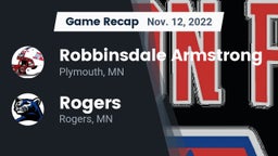 Recap: Robbinsdale Armstrong  vs. Rogers  2022