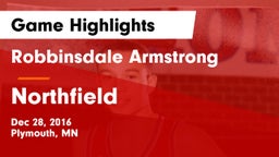 Robbinsdale Armstrong  vs Northfield  Game Highlights - Dec 28, 2016