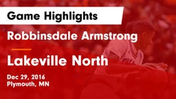 Robbinsdale Armstrong  vs Lakeville North Game Highlights - Dec 29, 2016