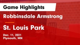 Robbinsdale Armstrong  vs St. Louis Park  Game Highlights - Dec. 11, 2021