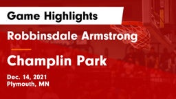 Robbinsdale Armstrong  vs Champlin Park  Game Highlights - Dec. 14, 2021